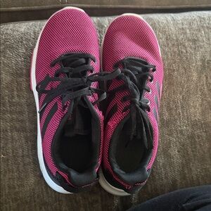Adidas Women's Black and Pink Sneakers